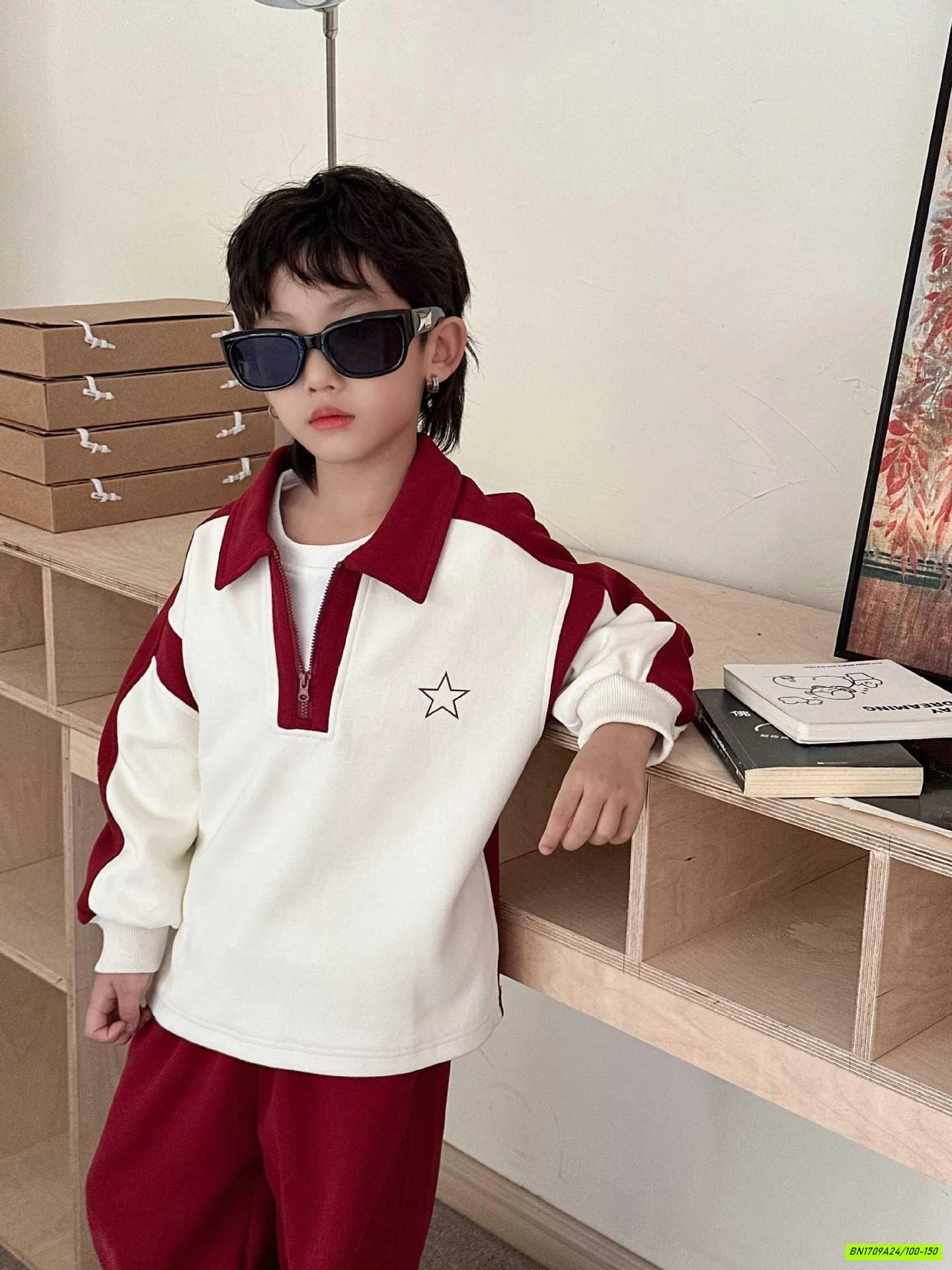 SET NỈ POLO QUẦN ĐỎ