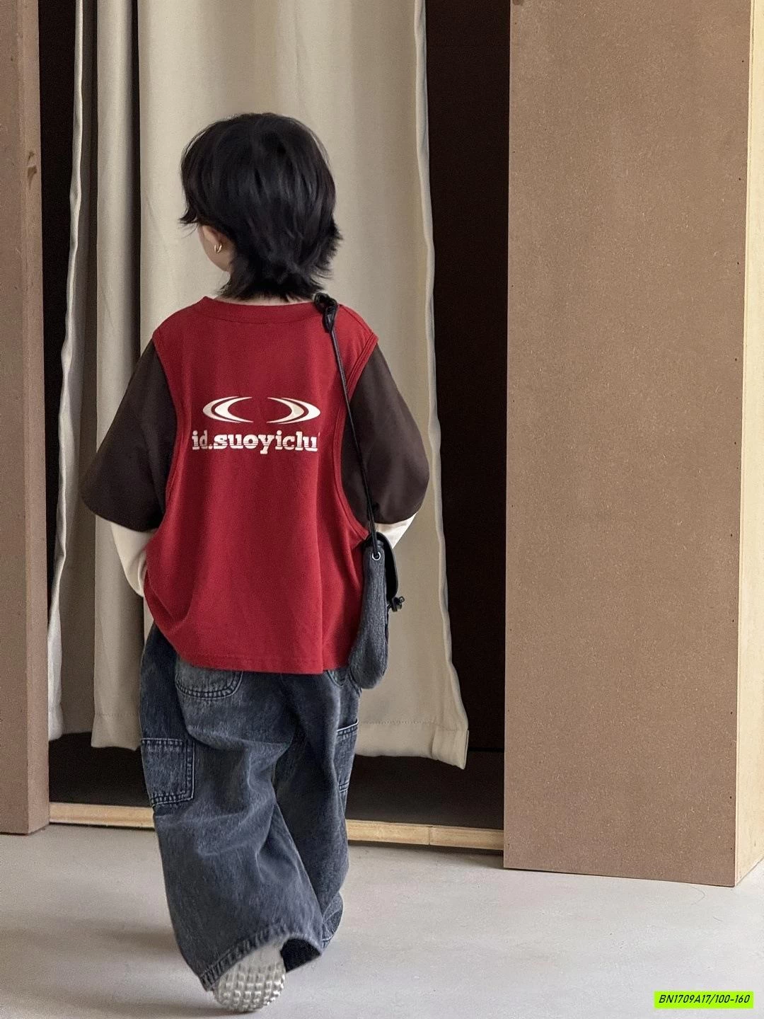 ÁO PHỐI MÀU MIX JEANS CÁ TÍNH