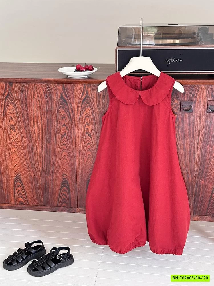 ĐẦM BÍ ĐỎ CỔ SEN 25E021 AMBB