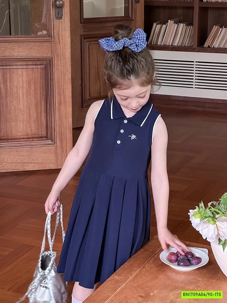 ĐẦM SÁT NÁCH CHÂN VÁY XẾP LY 25C161 AMBB