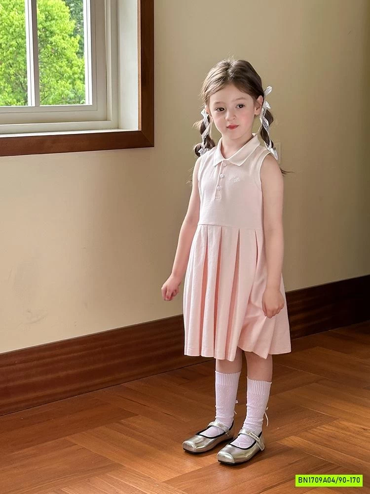 ĐẦM SÁT NÁCH CHÂN VÁY XẾP LY 25C161 AMBB