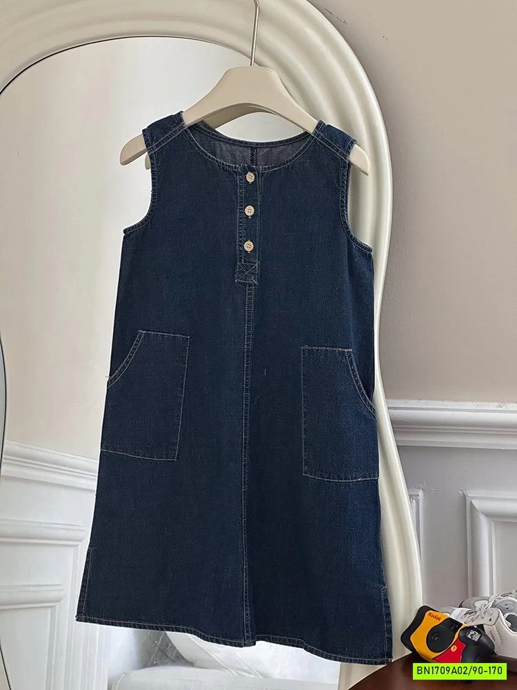 ĐẦM JEANS SUÔNG SÁT NÁCH 25C229 AMBB