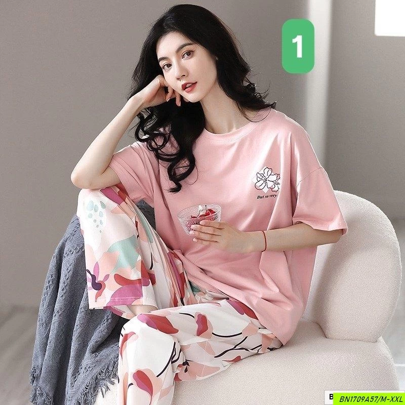 BỘ COTTON NỮ MẶC NHÀ CC