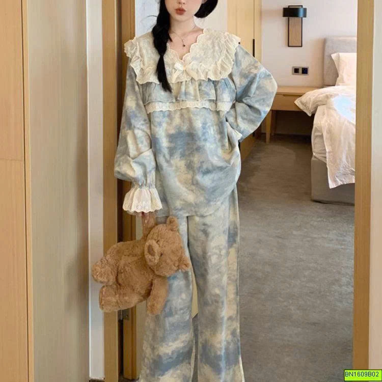 BỘ DÀI TAY MẶC NHÀ TIỂU THƯ