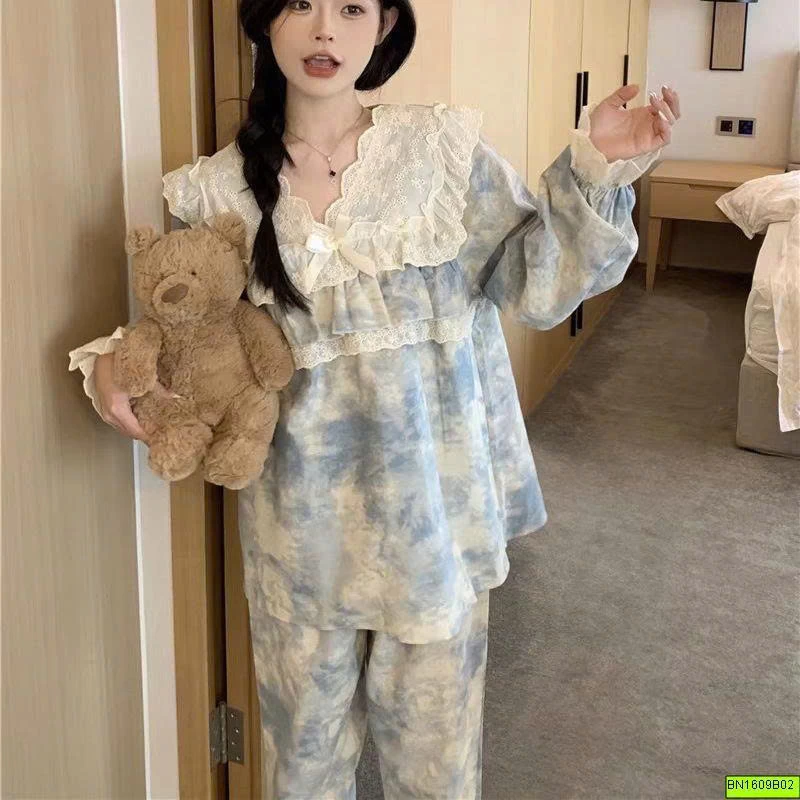 BỘ DÀI TAY MẶC NHÀ TIỂU THƯ
