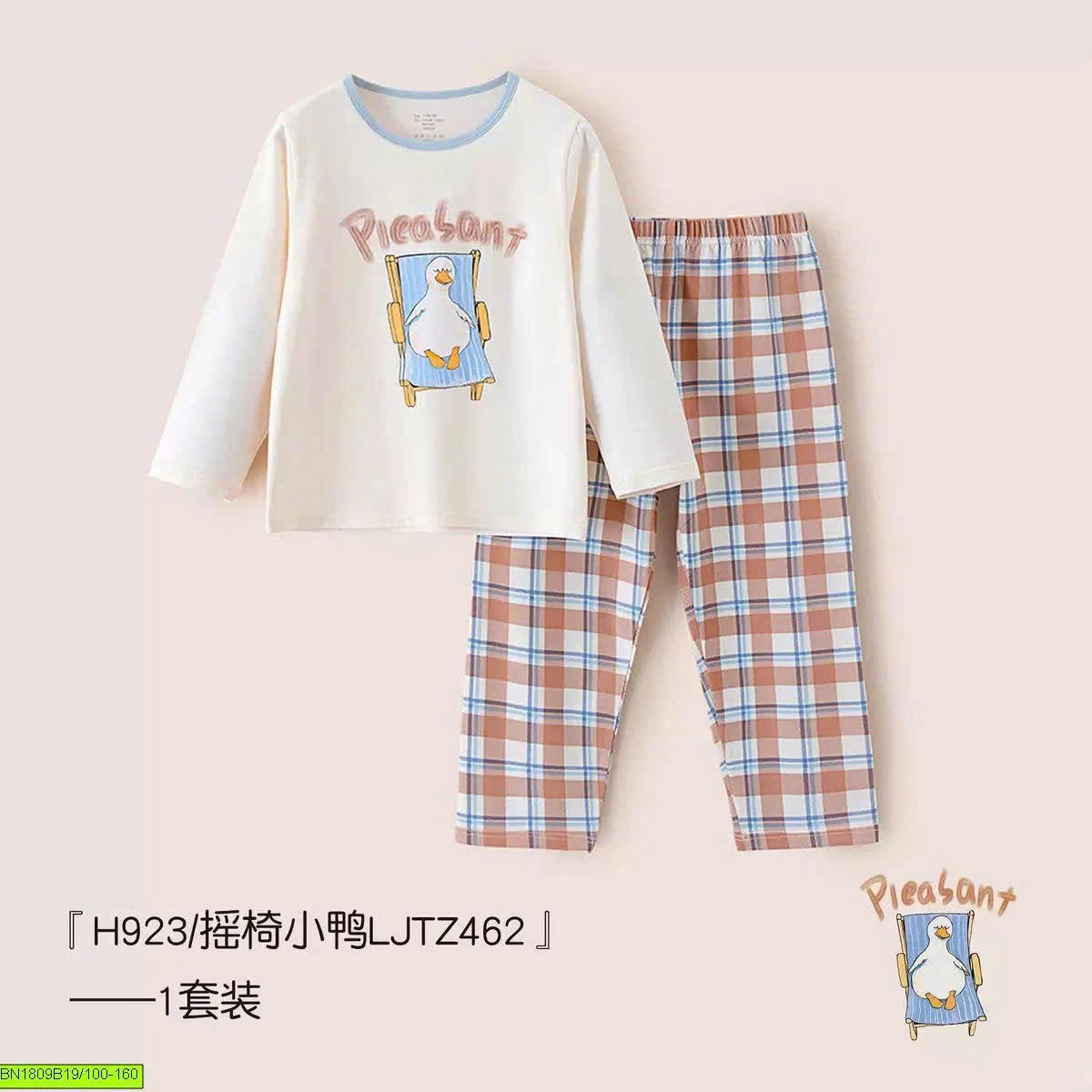BỘ MẶC NHÀ COTTON A CHUẨN CHO BÉ