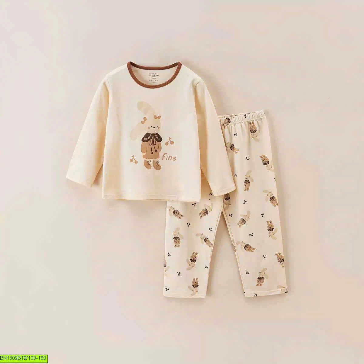 BỘ MẶC NHÀ COTTON A CHUẨN CHO BÉ