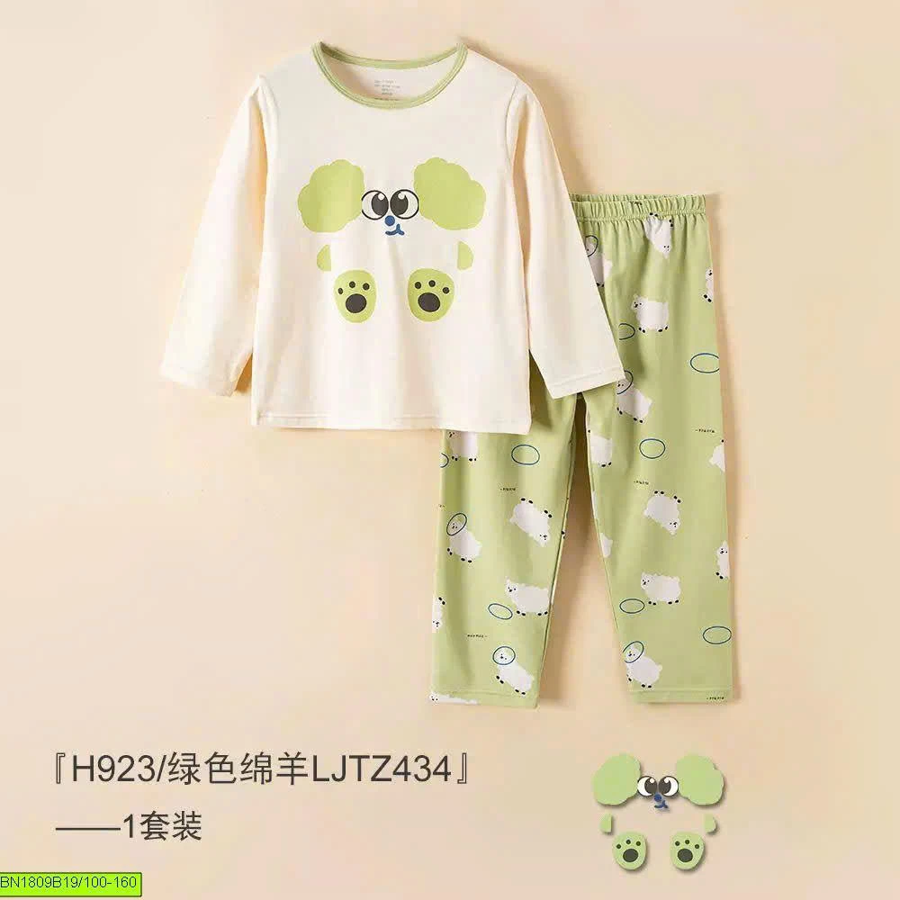 BỘ MẶC NHÀ COTTON A CHUẨN CHO BÉ