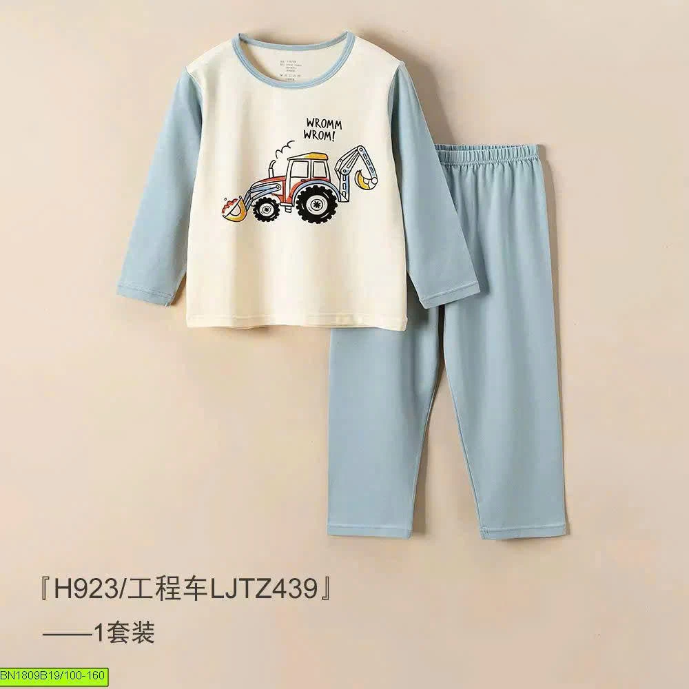 BỘ MẶC NHÀ COTTON A CHUẨN CHO BÉ