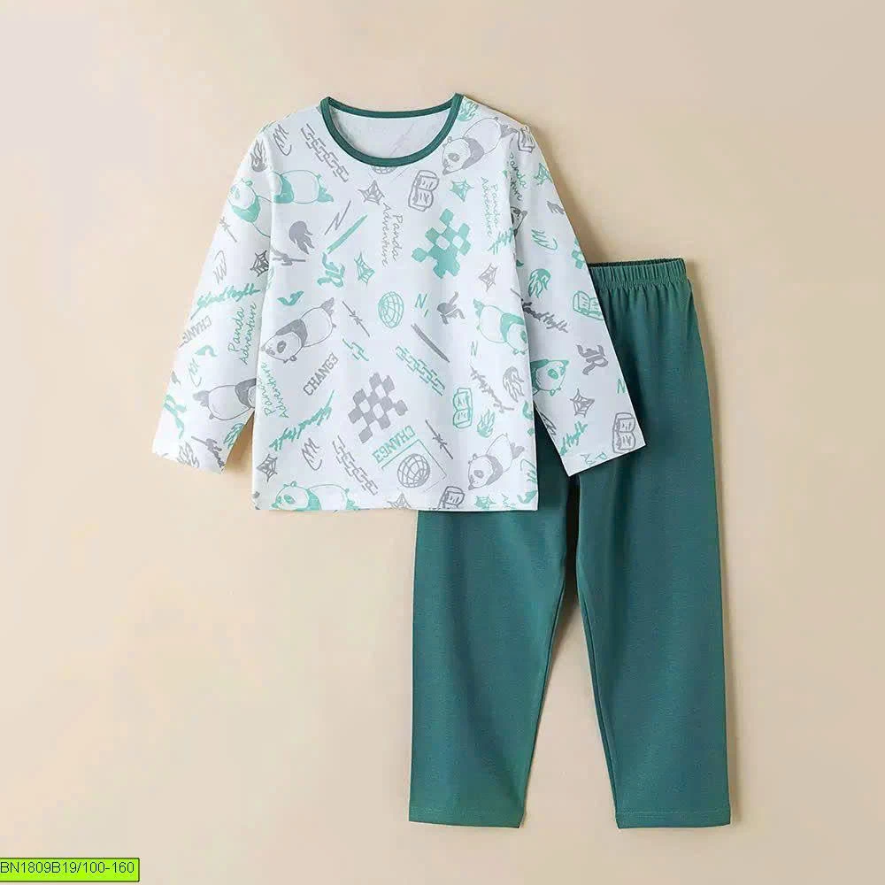 BỘ MẶC NHÀ COTTON A CHUẨN CHO BÉ