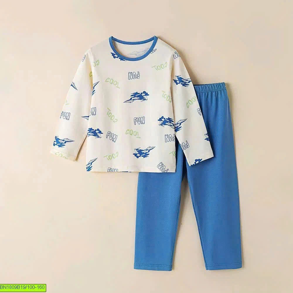 BỘ MẶC NHÀ COTTON A CHUẨN CHO BÉ