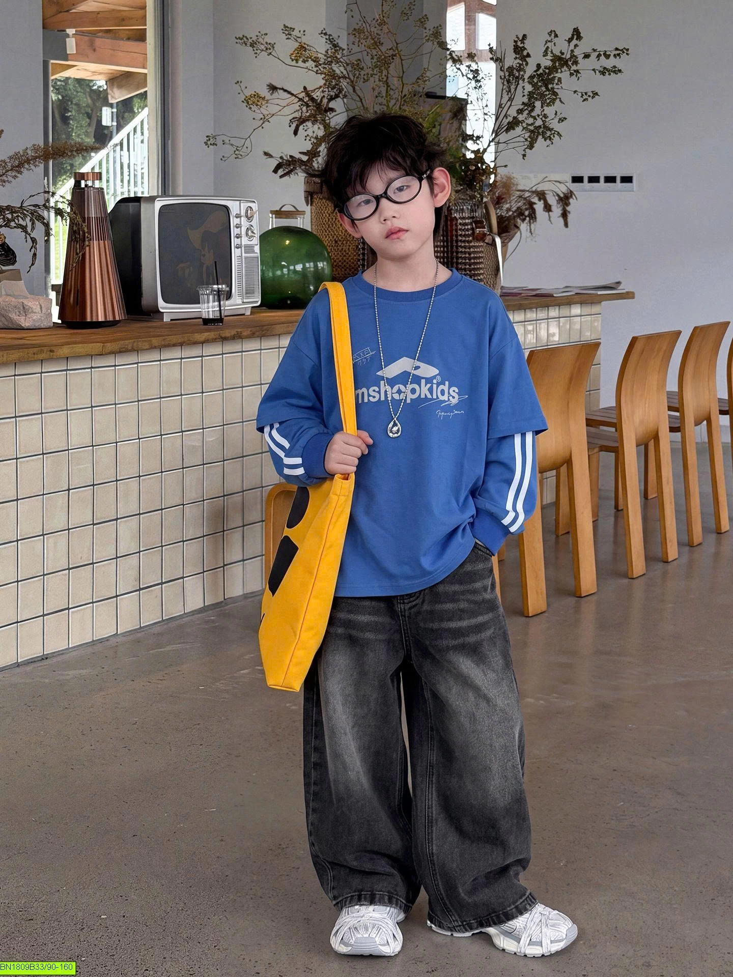 SET ÁO THUN XANH MIX QUẦN JEAN ĐEN