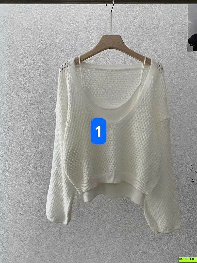 ÁO LEN LƯỚI DỆT THOÁNG 2CT
