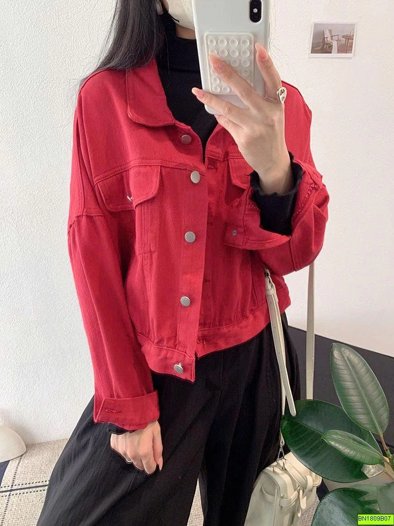ÁO KHOÁC JEAN TRƠN MÀU THỜI TRANG