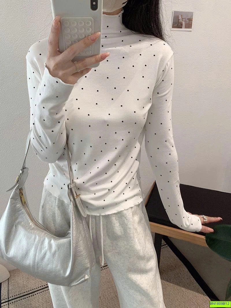 ÁO THUN GIỮ NHIỆT CHẤM BI