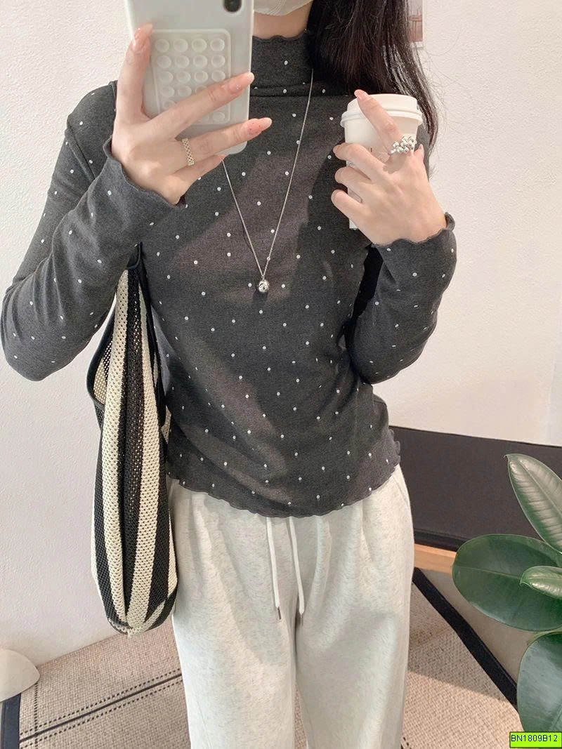 ÁO THUN GIỮ NHIỆT CHẤM BI