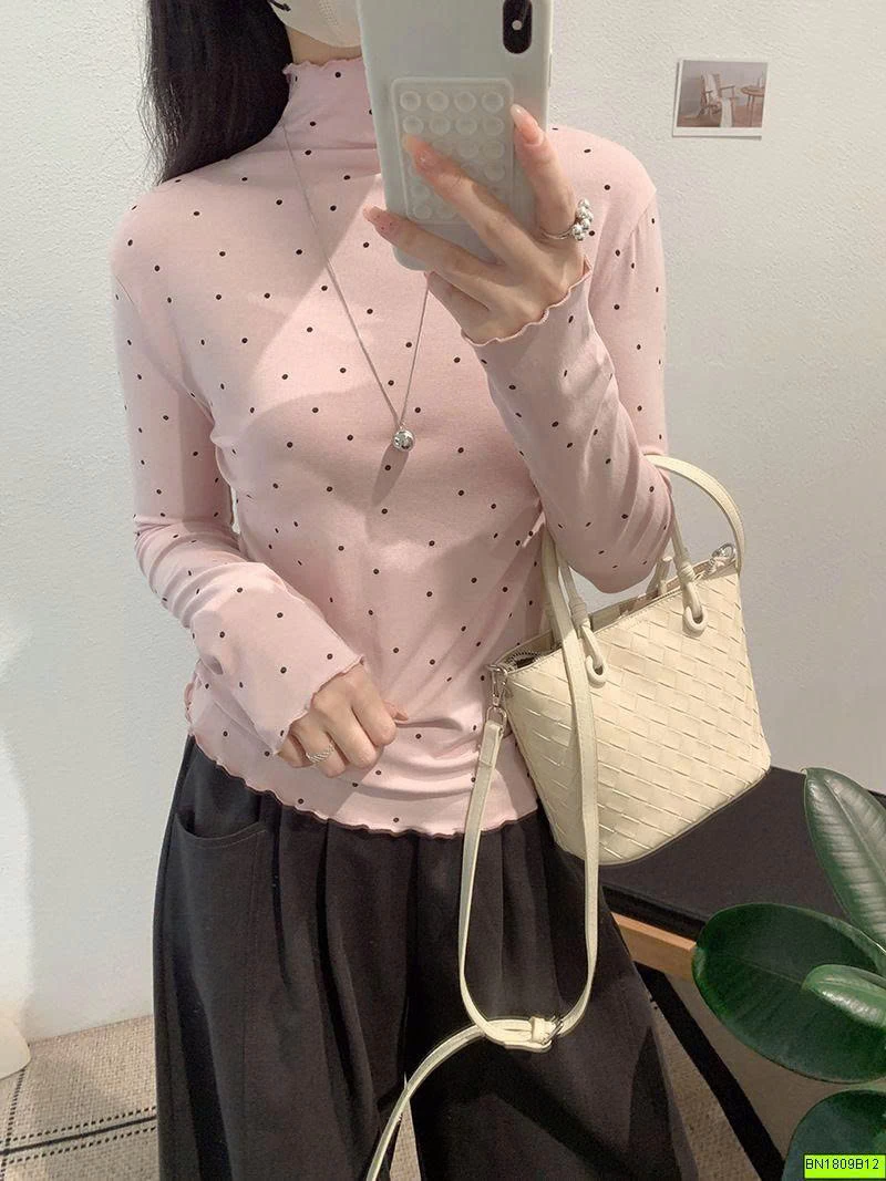 ÁO THUN GIỮ NHIỆT CHẤM BI