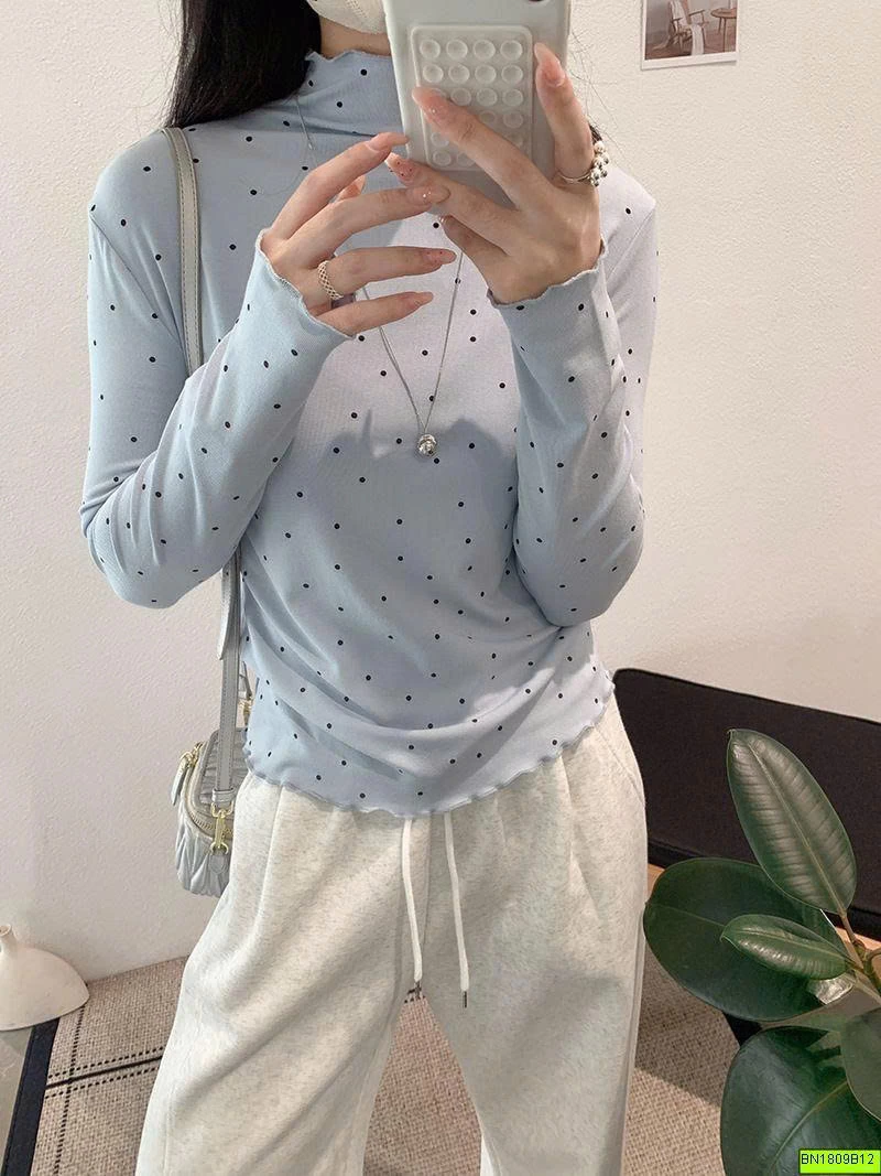 ÁO THUN GIỮ NHIỆT CHẤM BI
