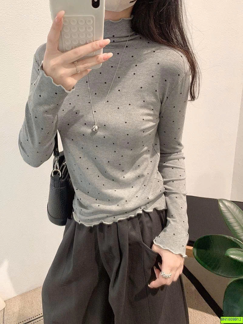 ÁO THUN GIỮ NHIỆT CHẤM BI