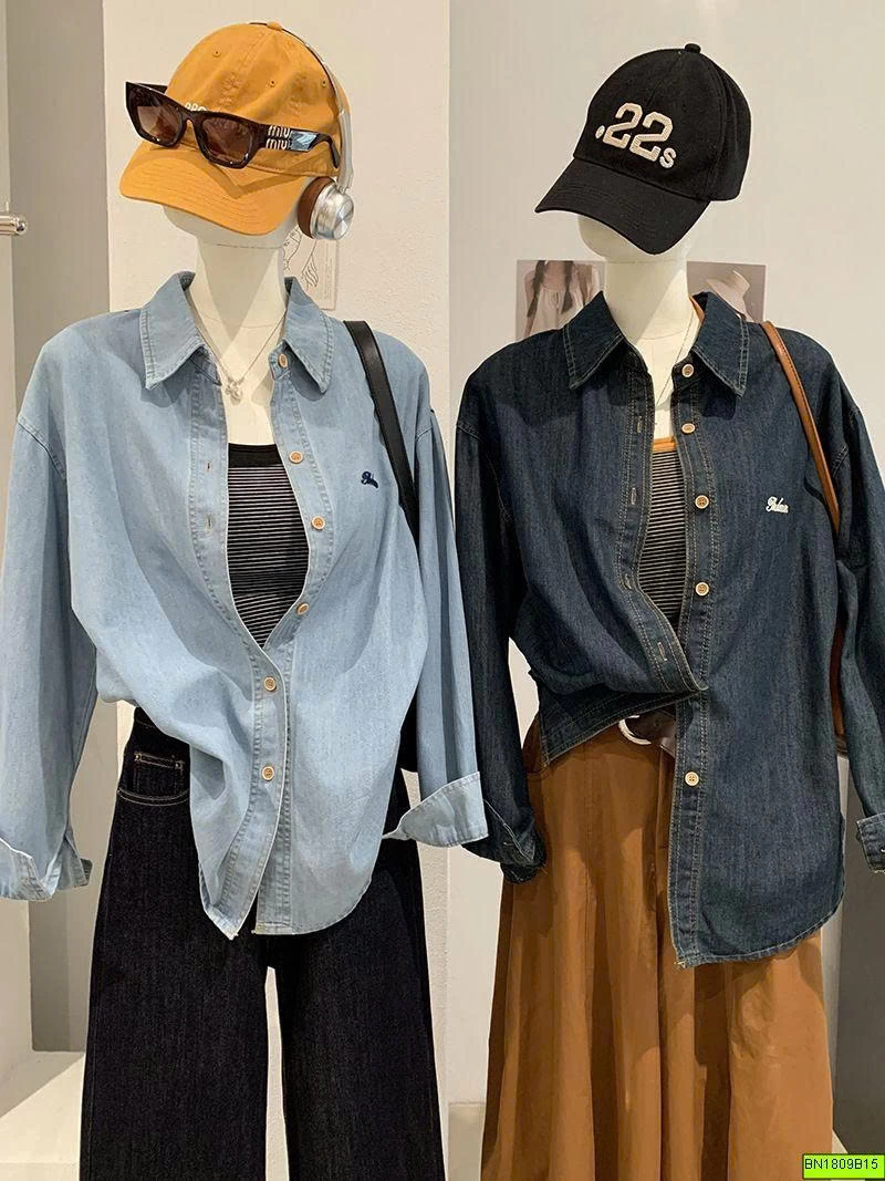 ÁO SƠ MI DENIM