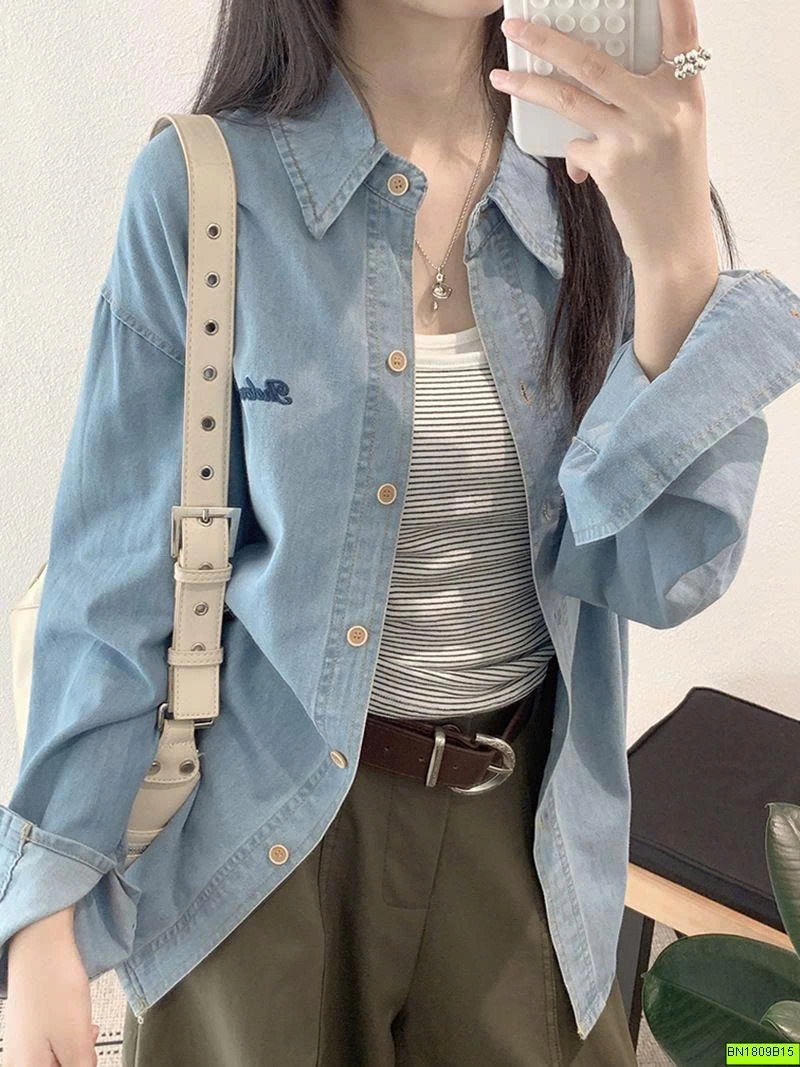 ÁO SƠ MI DENIM