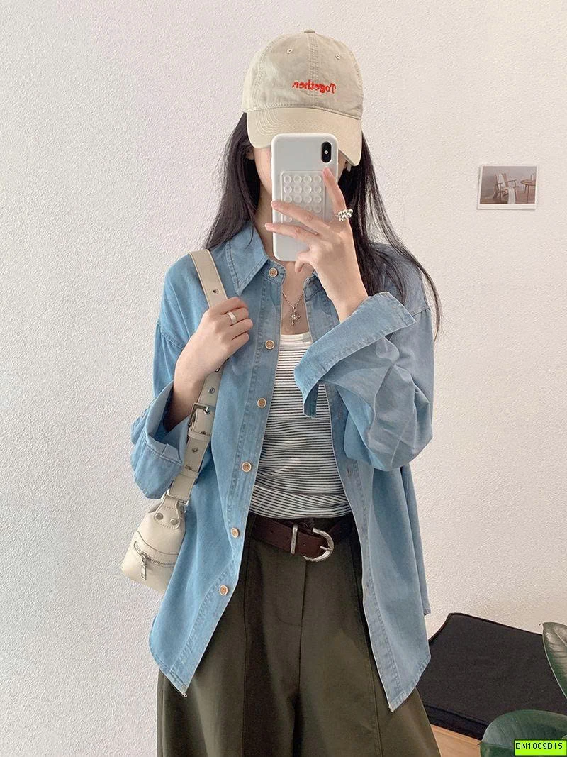 ÁO SƠ MI DENIM