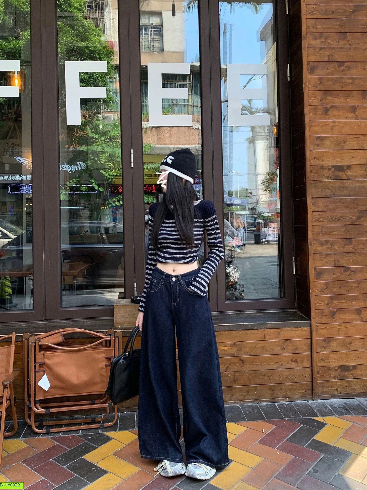 QUẦN DENIM ỐNG RỘNG