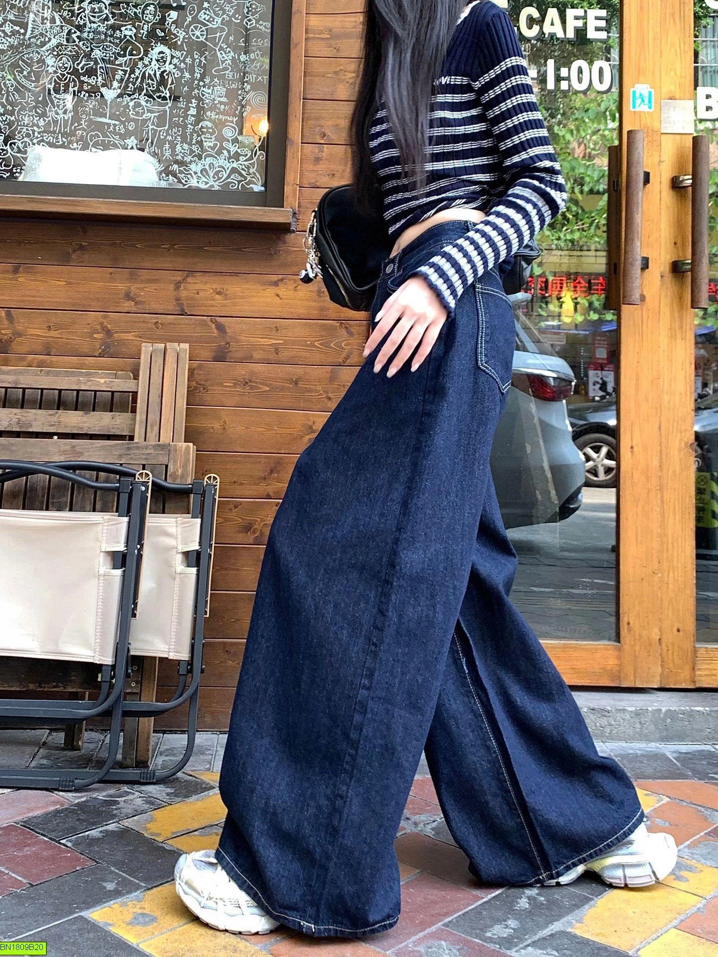 QUẦN DENIM ỐNG RỘNG