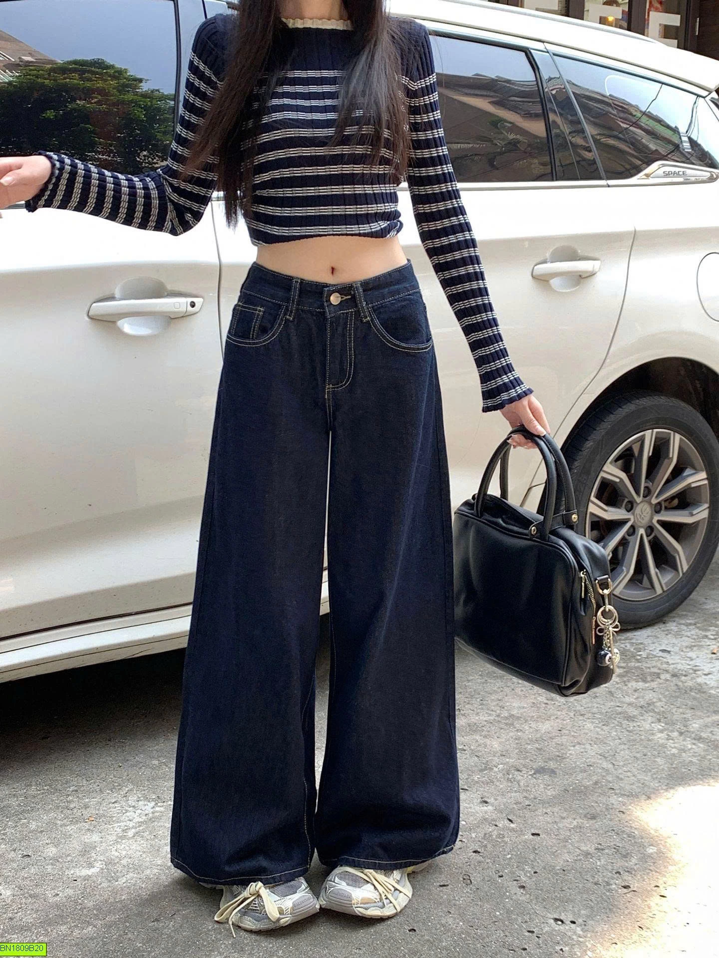 QUẦN DENIM ỐNG RỘNG