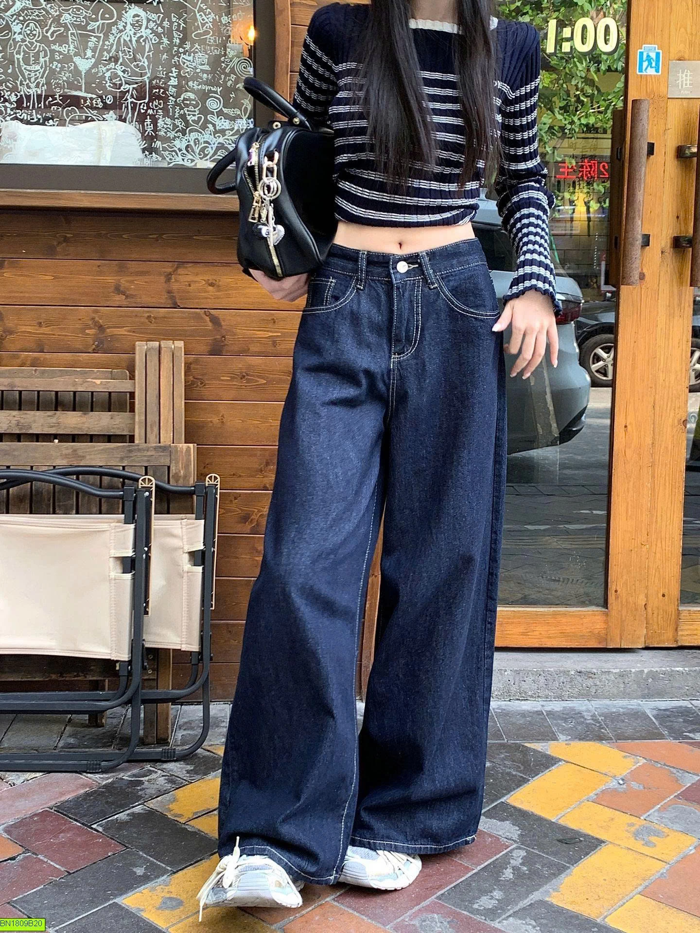 QUẦN DENIM ỐNG RỘNG
