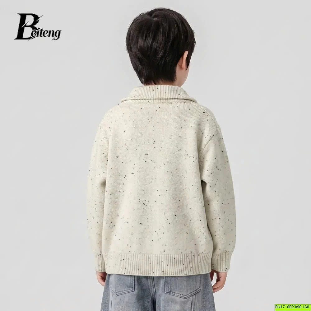ÁO KHOÁC LEN MUỐI TIÊU KÉO KHÓA