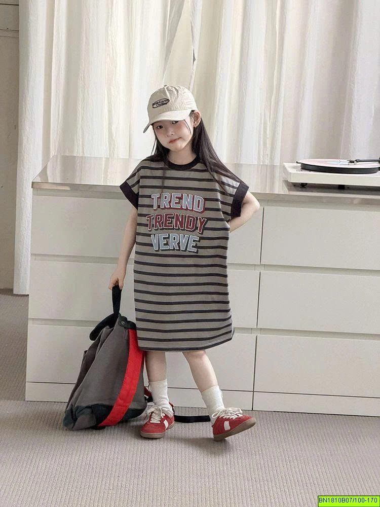 VÁY THUN KẺ NGANG AMBB 26C011