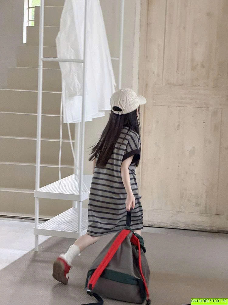 VÁY THUN KẺ NGANG AMBB 26C011