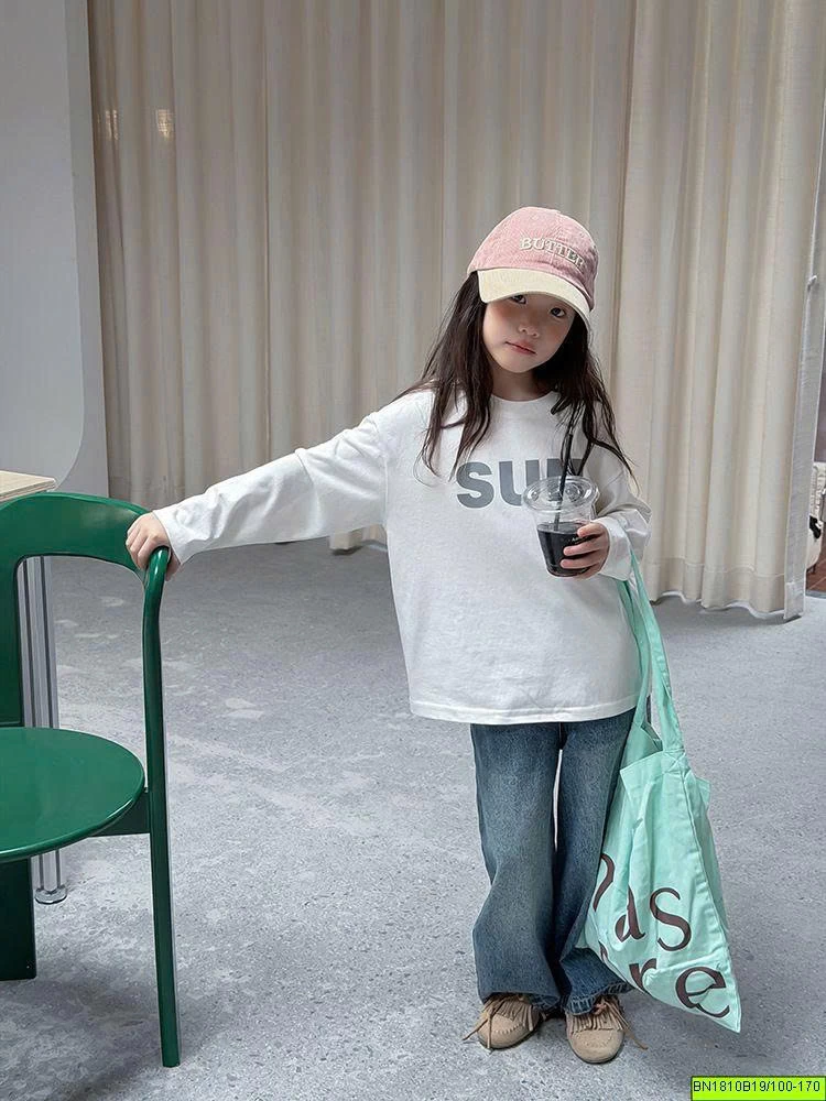 ÁO THUN CHỮ SUN DÀI TAY  AMBB  26E099