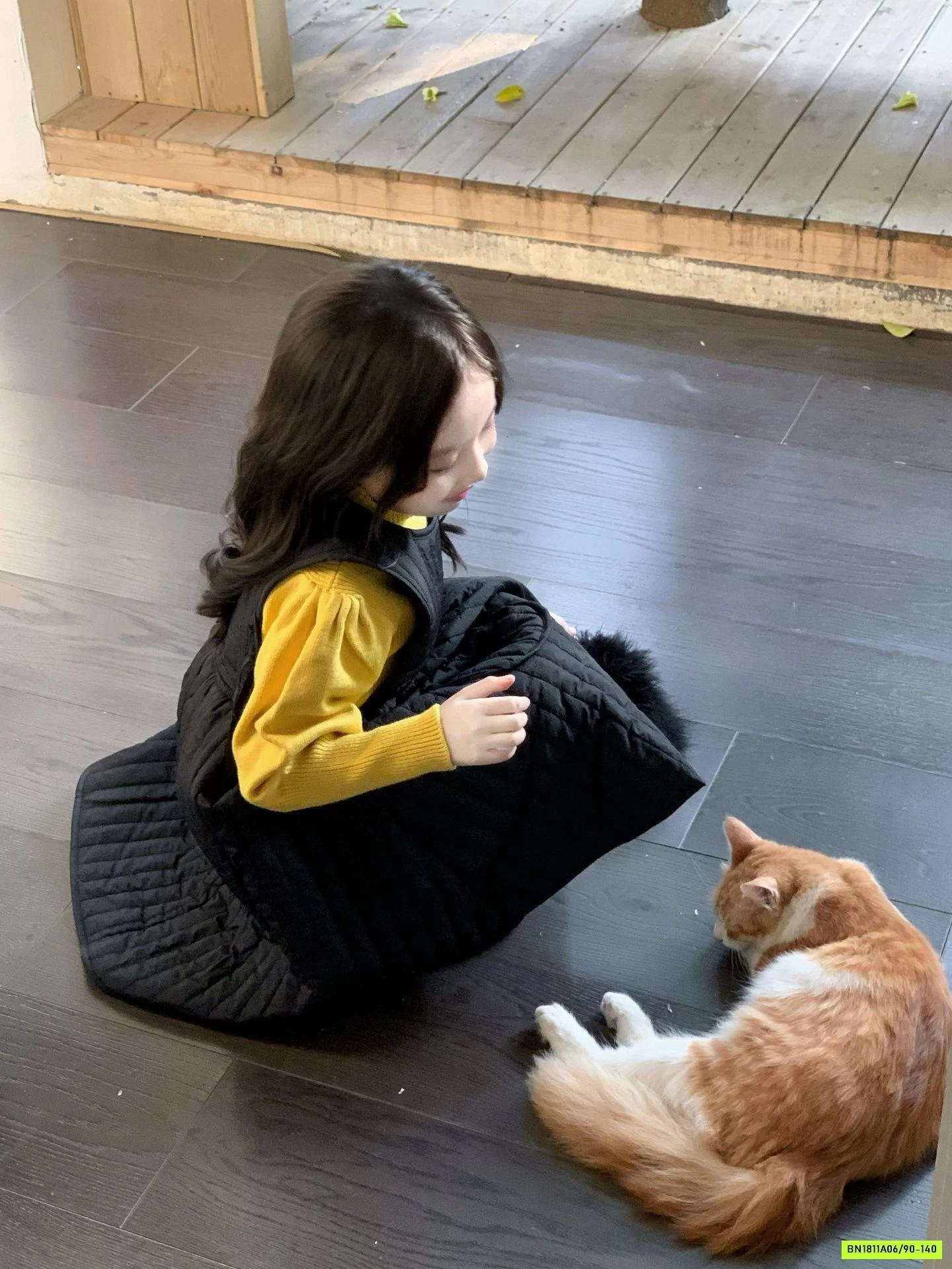 ÁO LEN VÀNG MIX ĐẦM PHAO