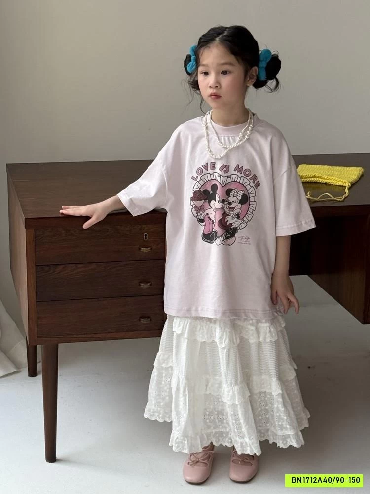 ÁO THUN HỒNG MICKEY KUMAI