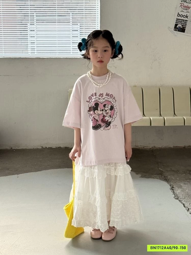 ÁO THUN HỒNG MICKEY KUMAI