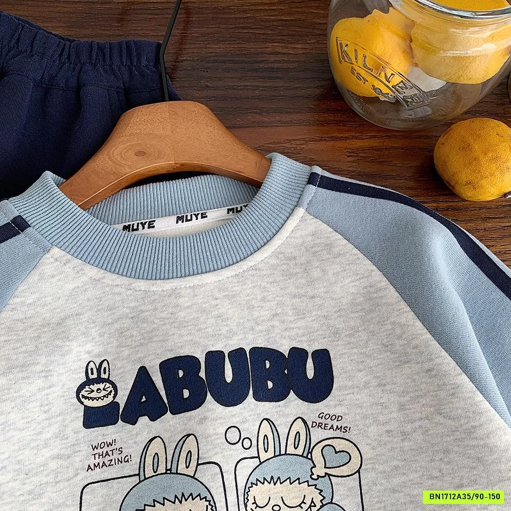 SÉT NỈ LABUBU LÓT LÔNG MUYE