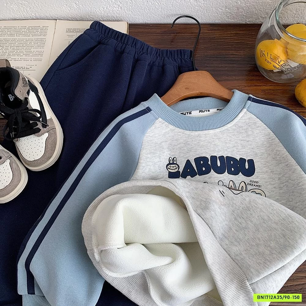 SÉT NỈ LABUBU LÓT LÔNG MUYE