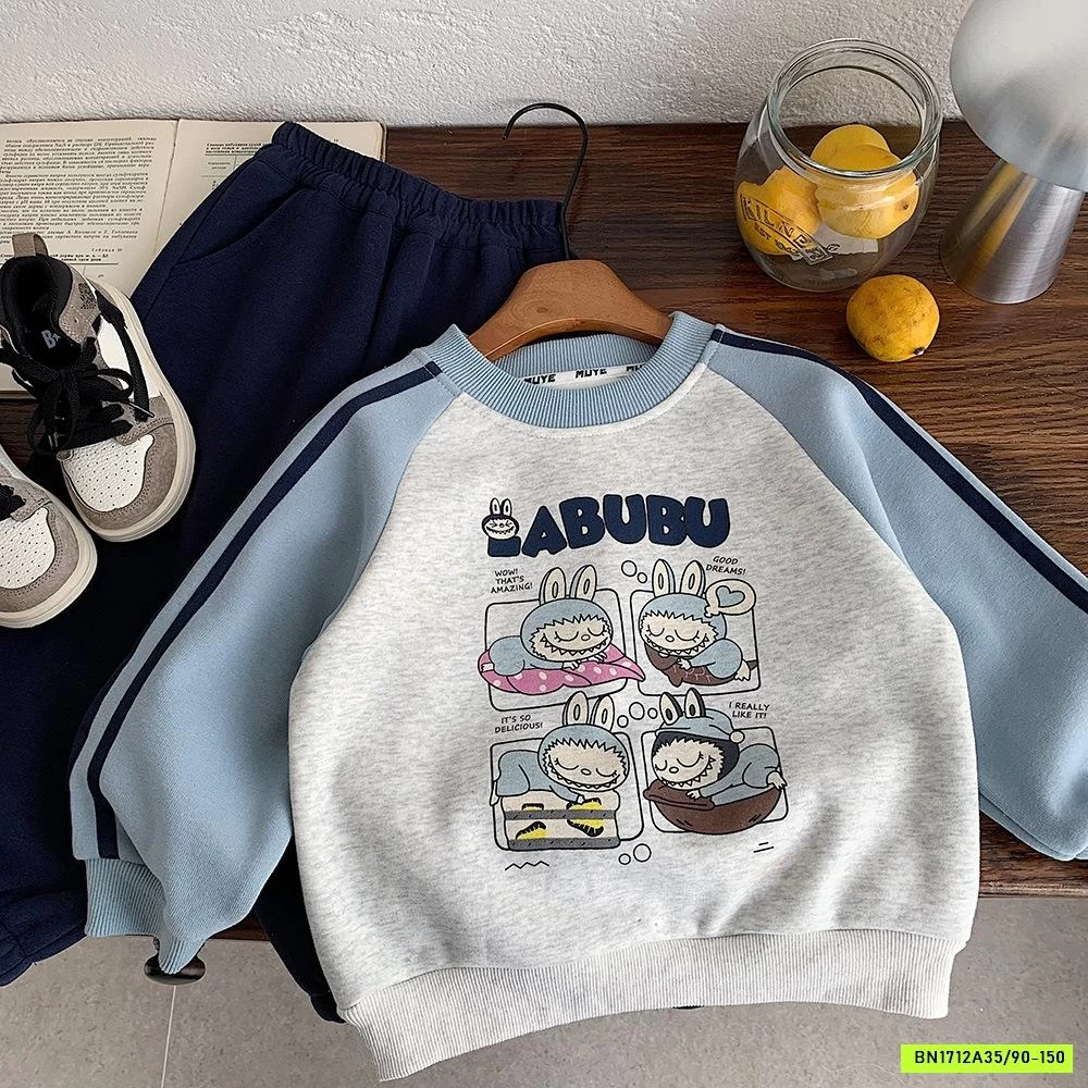 SÉT NỈ LABUBU LÓT LÔNG MUYE