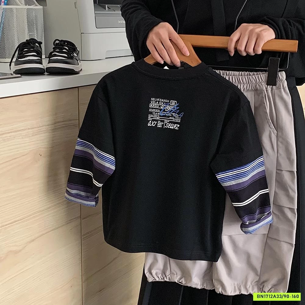 ÁO THUN GIẢ 2 LỚP IN HÌNH MUYE