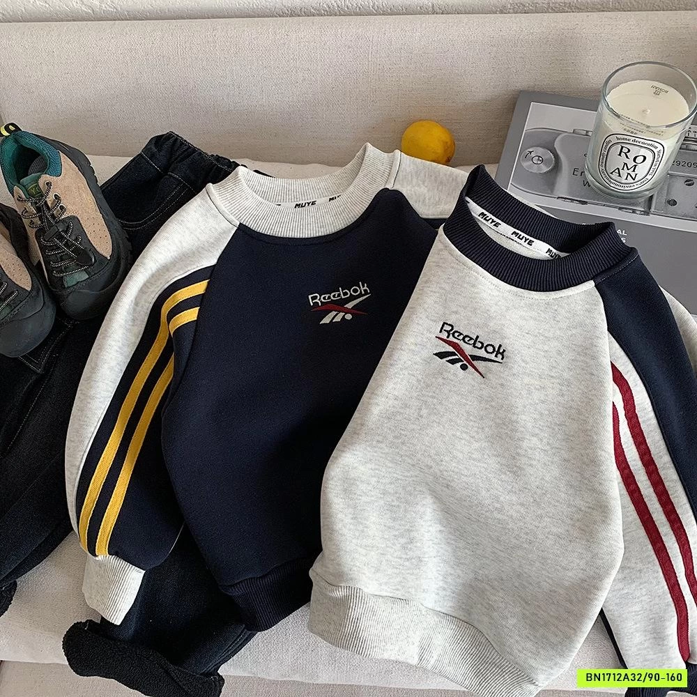 ÁO NỈ PHỐI MÀU TAY LÓT LÔNG CỪU MUYE