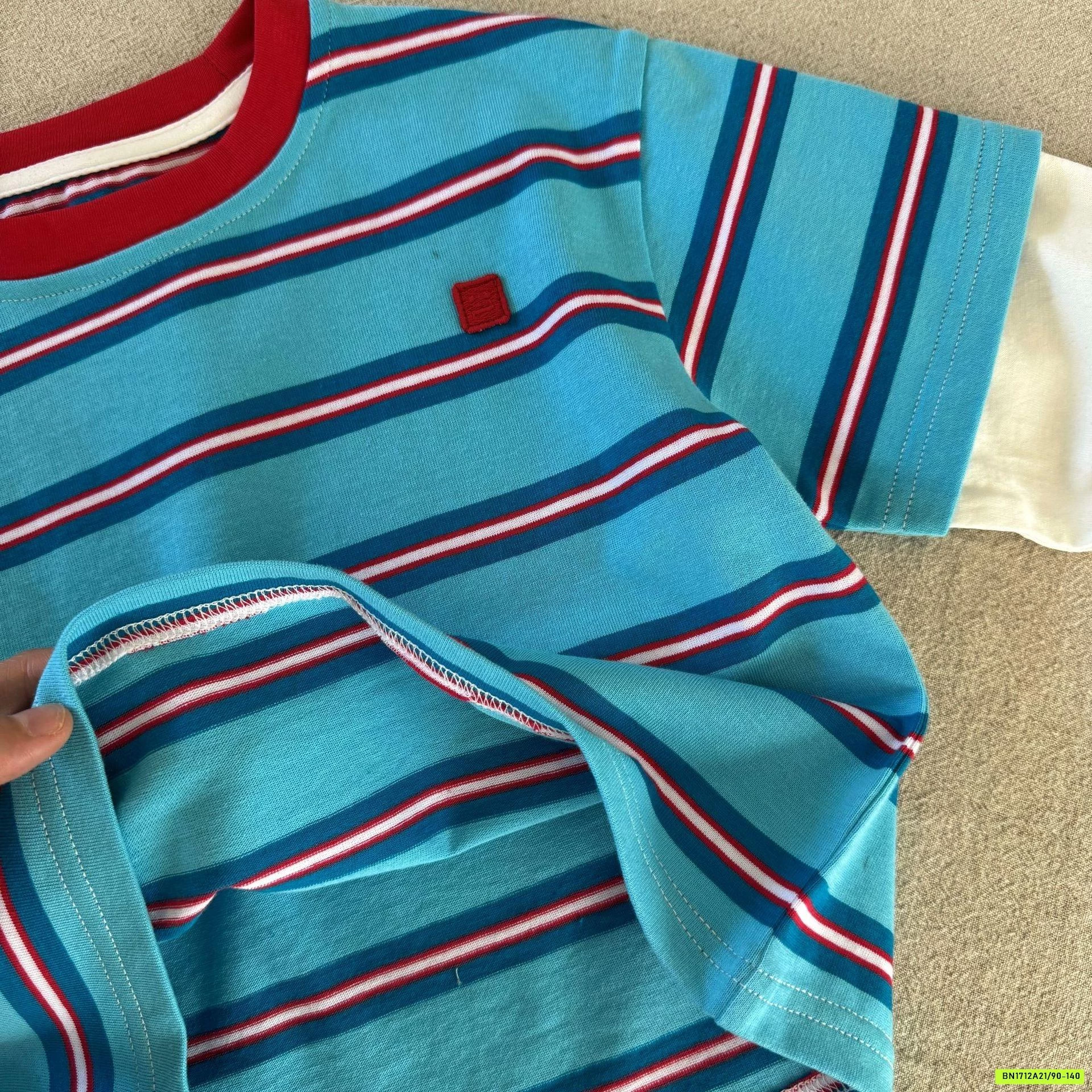 ÁO THUN XANH KẺ GIẢ 2 LỚP