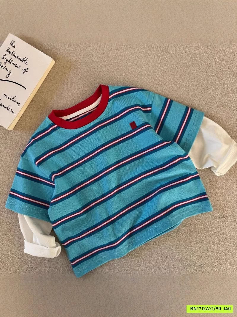 ÁO THUN XANH KẺ GIẢ 2 LỚP