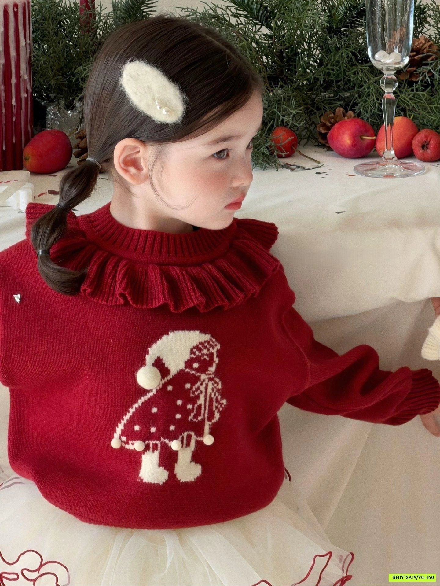 ÁO LEN ĐỎ CỔ BÈO