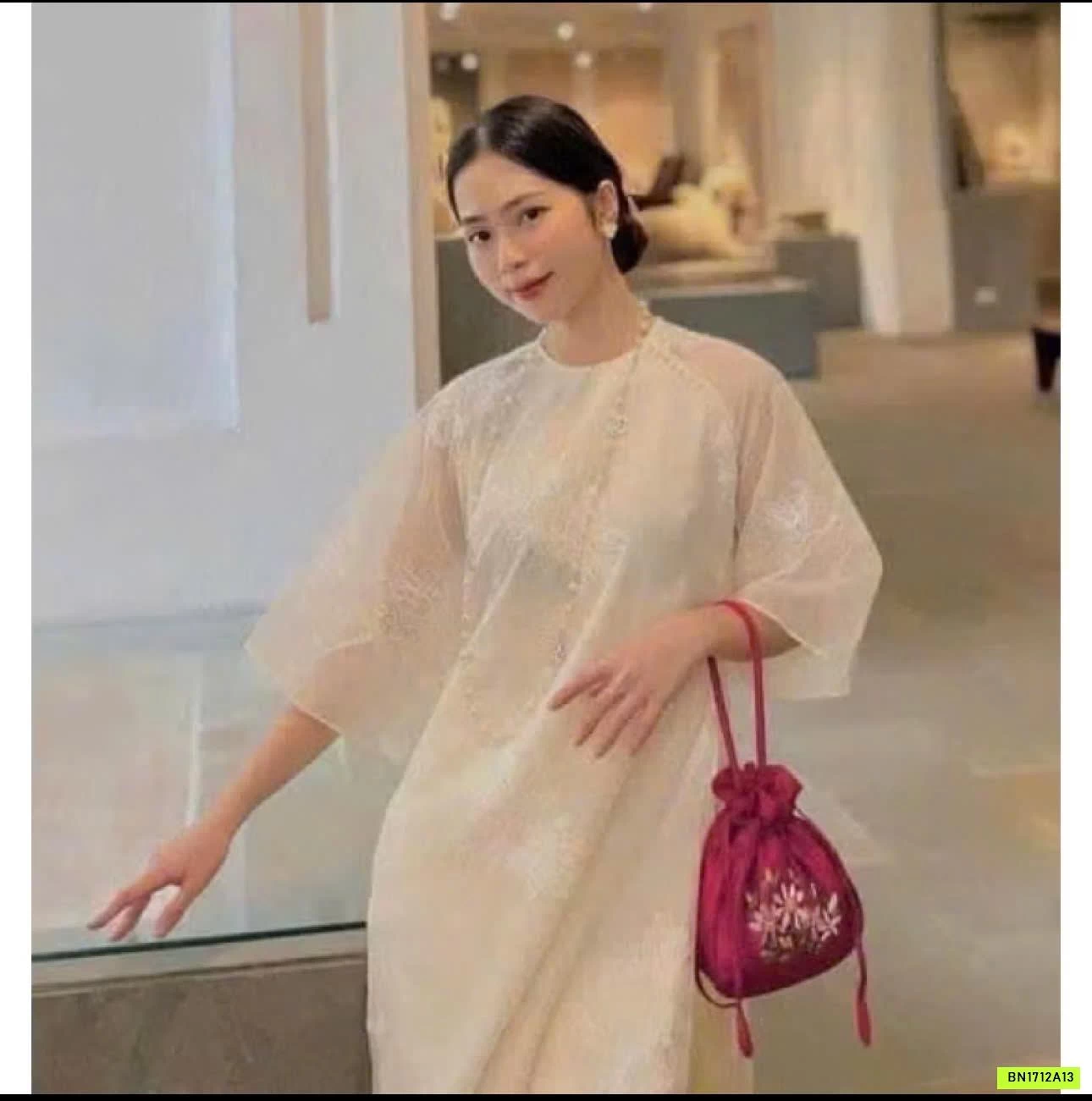 TÚI ĐỰNG LÌ XÌ THÊU HOA