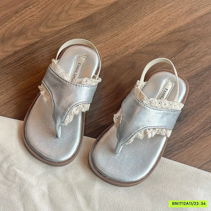 SANDAL XỎ NGÓN VIỀN REN