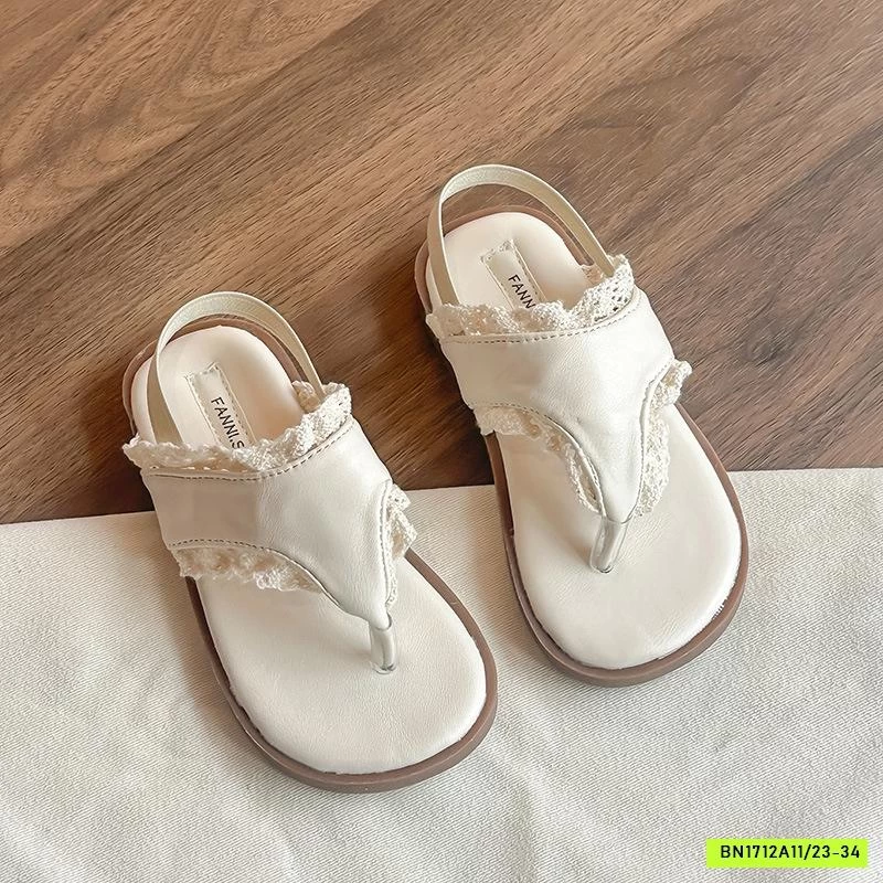 SANDAL XỎ NGÓN VIỀN REN