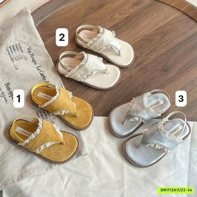 SANDAL XỎ NGÓN VIỀN REN
