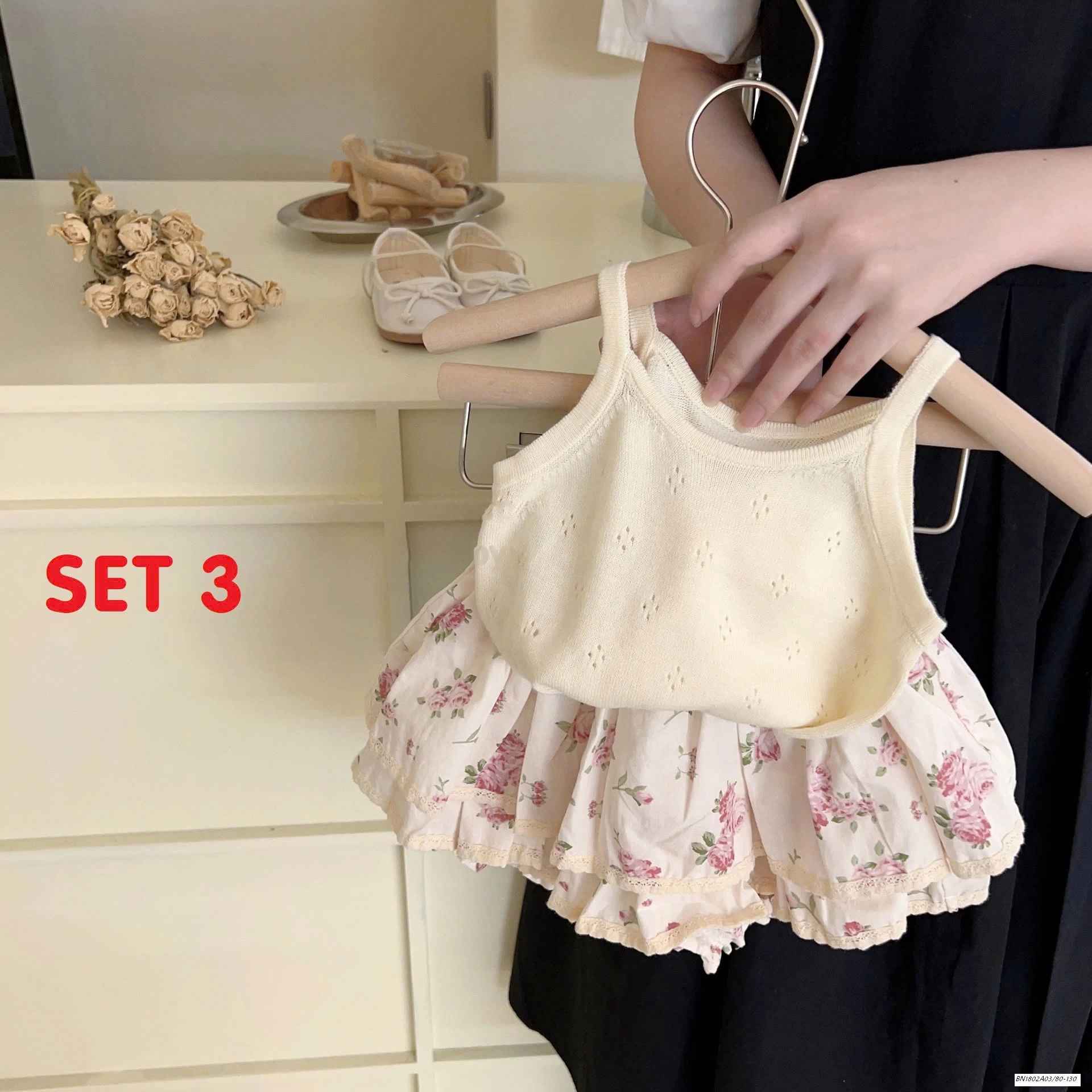 SÉT BỘ HÈ QUẦN BÍ HOA